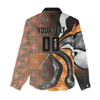 Personalised Greater Western Sydney Giants Women Casual Shirt Trippy Psychedelic Abstract Art Mascot Football Fans