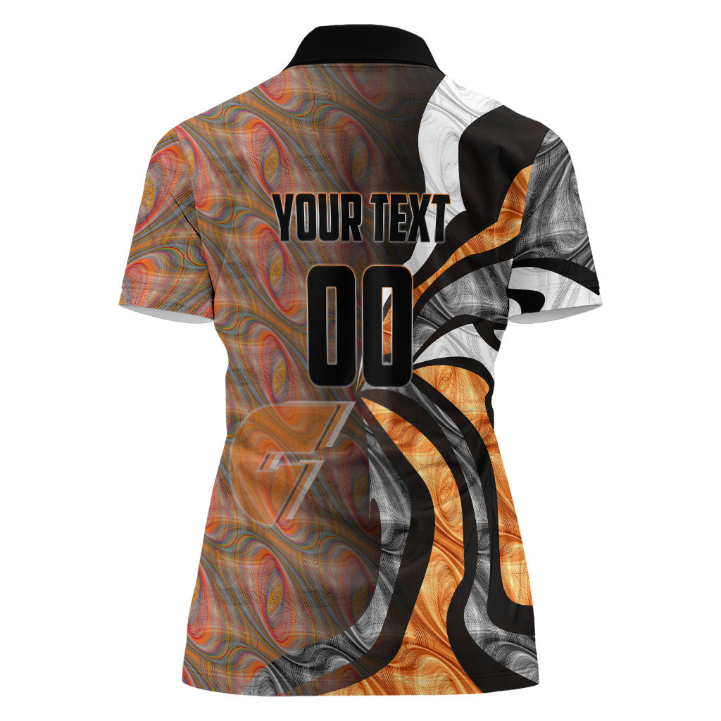 Personalised Greater Western Sydney Giants Women Polo Shirt Trippy Psychedelic Abstract Art Mascot Football Fans