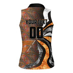 Personalised Greater Western Sydney Giants Women Sleeveless Polo Shirt Trippy Psychedelic Abstract Art Mascot Football Fans