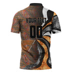 Personalised Greater Western Sydney Giants Zipper Polo Shirt Trippy Psychedelic Abstract Art Mascot Football Fans