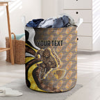 Personalised Hawthorn Hawks Laundry Basket Trippy Psychedelic Abstract Art Mascot Football Fans