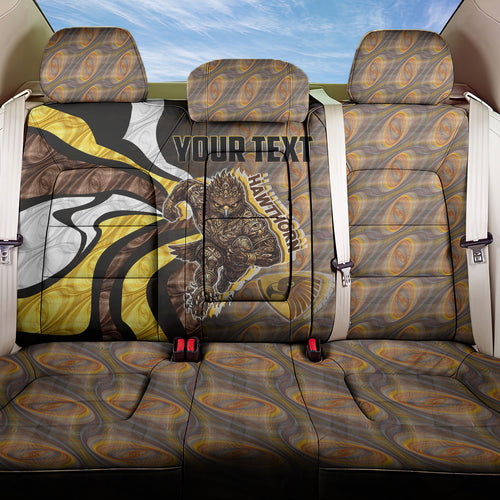 Personalised Hawthorn Hawks Back Car Seat Cover Trippy Psychedelic Abstract Art Mascot Football Fans
