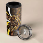 Personalised Hawthorn Hawks 4 in 1 Can Cooler Tumbler Trippy Psychedelic Abstract Art Mascot Football Fans