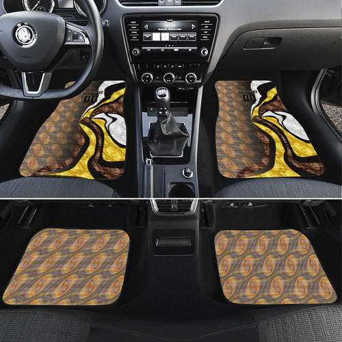 Personalised Hawthorn Hawks Car Mats Trippy Psychedelic Abstract Art Mascot Football Fans