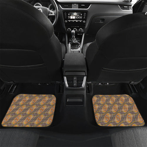 Personalised Hawthorn Hawks Car Mats Trippy Psychedelic Abstract Art Mascot Football Fans