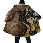Personalised Hawthorn Hawks Cloak Trippy Psychedelic Abstract Art Mascot Football Fans