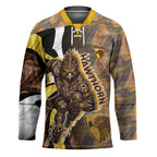 Personalised Hawthorn Hawks Hockey Jersey Trippy Psychedelic Abstract Art Mascot Football Fans