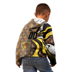 Personalised Hawthorn Hawks Kid Hoodie Trippy Psychedelic Abstract Art Mascot Football Fans