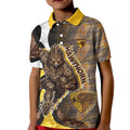 Personalised Hawthorn Hawks Kid Polo Shirt Trippy Psychedelic Abstract Art Mascot Football Fans
