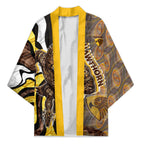 Personalised Hawthorn Hawks Kimono Trippy Psychedelic Abstract Art Mascot Football Fans