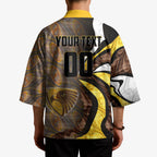Personalised Hawthorn Hawks Kimono Trippy Psychedelic Abstract Art Mascot Football Fans