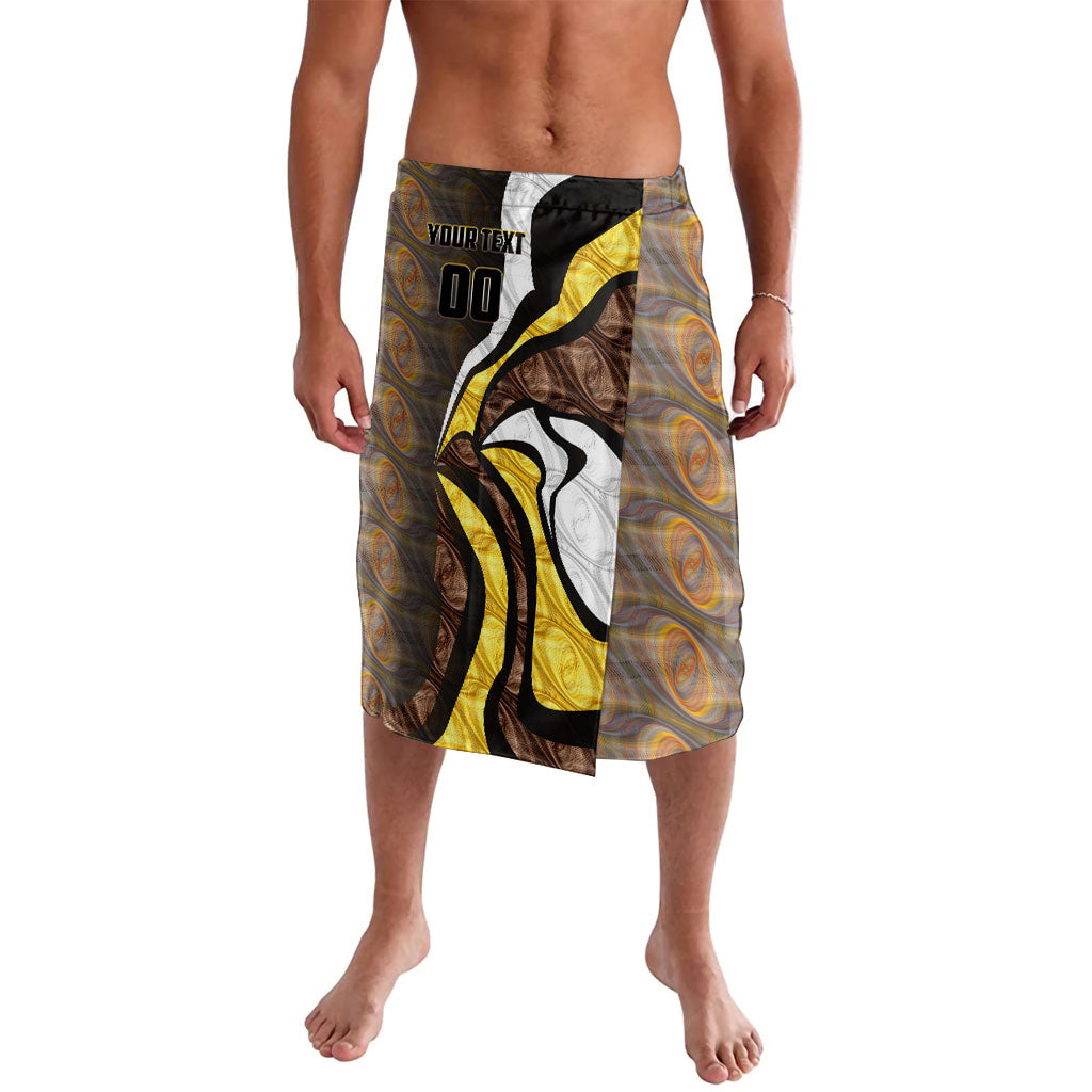 Personalised Hawthorn Hawks Lavalava Trippy Psychedelic Abstract Art Mascot Football Fans