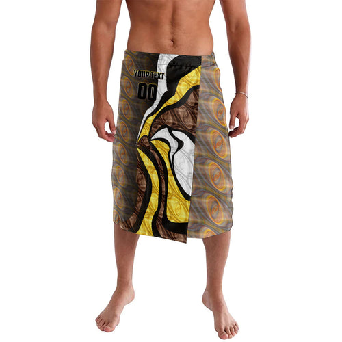 Personalised Hawthorn Hawks Lavalava Trippy Psychedelic Abstract Art Mascot Football Fans