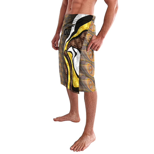 Personalised Hawthorn Hawks Lavalava Trippy Psychedelic Abstract Art Mascot Football Fans