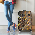 Personalised Hawthorn Hawks Luggage Cover Trippy Psychedelic Abstract Art Mascot Football Fans