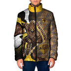 Personalised Hawthorn Hawks Padded Jacket Trippy Psychedelic Abstract Art Mascot Football Fans
