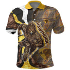 Personalised Hawthorn Hawks Polo Shirt Trippy Psychedelic Abstract Art Mascot Football Fans