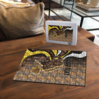 Personalised Hawthorn Hawks Puzzle Trippy Psychedelic Abstract Art Mascot Football Fans
