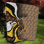 Personalised Hawthorn Hawks Quilt Trippy Psychedelic Abstract Art Mascot Football Fans