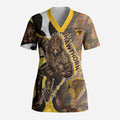 Personalised Hawthorn Hawks Scrub Top Trippy Psychedelic Abstract Art Mascot Football Fans