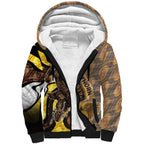 Personalised Hawthorn Hawks Sherpa Hoodie Trippy Psychedelic Abstract Art Mascot Football Fans