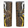 Personalised Hawthorn Hawks Skinny Tumbler Trippy Psychedelic Abstract Art Mascot Football Fans