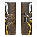 Personalised Hawthorn Hawks Skinny Tumbler Trippy Psychedelic Abstract Art Mascot Football Fans