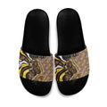 Personalised Hawthorn Hawks Slide Sandals Trippy Psychedelic Abstract Art Mascot Football Fans