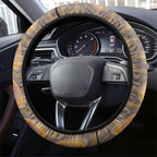 Hawthorn Hawks Steering Wheel Cover Trippy Psychedelic Abstract Art Mascot Football Fans