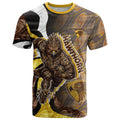 Personalised Hawthorn Hawks T Shirt Trippy Psychedelic Abstract Art Mascot Football Fans