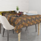 Personalised Hawthorn Hawks Tablecloth Trippy Psychedelic Abstract Art Mascot Football Fans