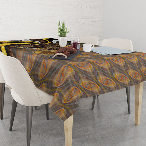 Personalised Hawthorn Hawks Tablecloth Trippy Psychedelic Abstract Art Mascot Football Fans