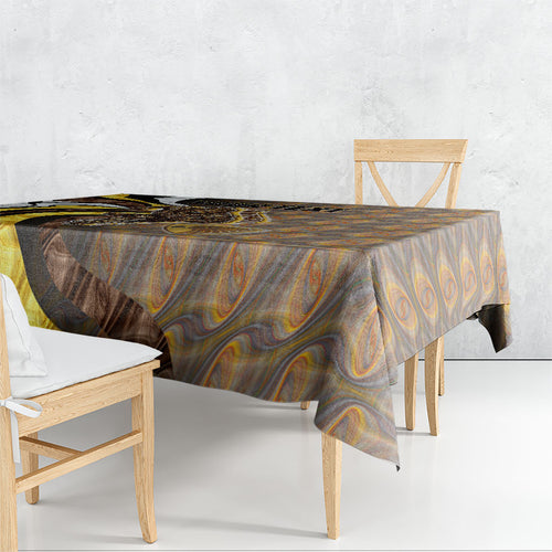 Personalised Hawthorn Hawks Tablecloth Trippy Psychedelic Abstract Art Mascot Football Fans