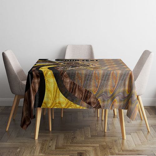Personalised Hawthorn Hawks Tablecloth Trippy Psychedelic Abstract Art Mascot Football Fans