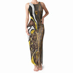 Personalised Hawthorn Hawks Tank Maxi Dress Trippy Psychedelic Abstract Art Mascot Football Fans