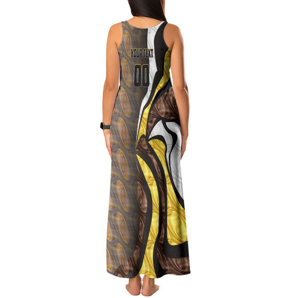 Personalised Hawthorn Hawks Tank Maxi Dress Trippy Psychedelic Abstract Art Mascot Football Fans