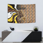 Personalised Hawthorn Hawks Tapestry Trippy Psychedelic Abstract Art Mascot Football Fans