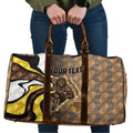 Personalised Hawthorn Hawks Travel Bag Trippy Psychedelic Abstract Art Mascot Football Fans