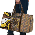 Personalised Hawthorn Hawks Travel Bag Trippy Psychedelic Abstract Art Mascot Football Fans