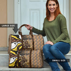 Personalised Hawthorn Hawks Travel Bag Trippy Psychedelic Abstract Art Mascot Football Fans