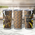 Personalised Hawthorn Hawks Tumbler Cup Trippy Psychedelic Abstract Art Mascot Football Fans