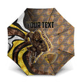 Personalised Hawthorn Hawks Umbrella Trippy Psychedelic Abstract Art Mascot Football Fans