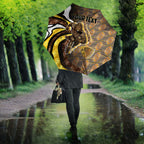 Personalised Hawthorn Hawks Umbrella Trippy Psychedelic Abstract Art Mascot Football Fans