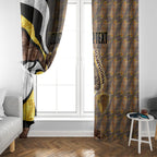 Personalised Hawthorn Hawks Window Curtain Trippy Psychedelic Abstract Art Mascot Football Fans