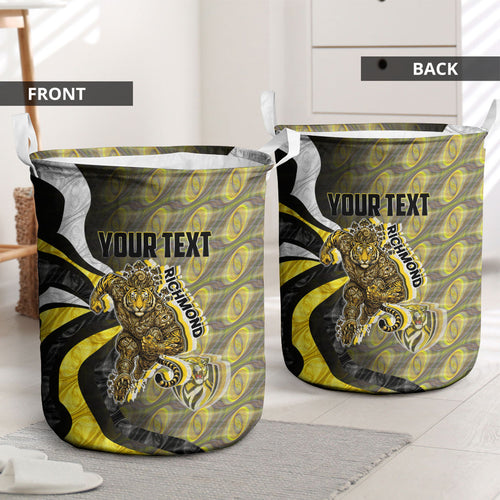 Personalised Richmond Tigers Laundry Basket Trippy Psychedelic Abstract Art Mascot Football Fans