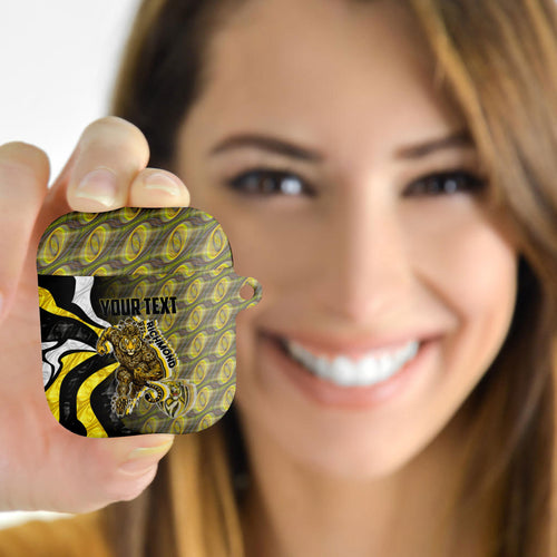 Personalised Richmond Tigers AirPods Case Trippy Psychedelic Abstract Art Mascot Football Fans