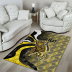 Personalised Richmond Tigers Area Rug Trippy Psychedelic Abstract Art Mascot Football Fans