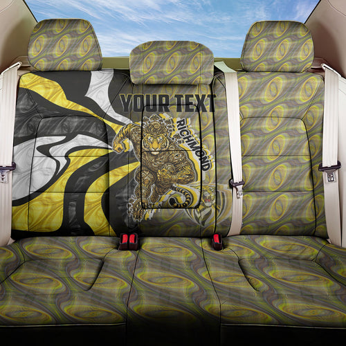 Personalised Richmond Tigers Back Car Seat Cover Trippy Psychedelic Abstract Art Mascot Football Fans