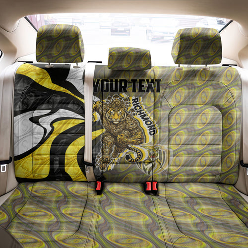 Personalised Richmond Tigers Back Car Seat Cover Trippy Psychedelic Abstract Art Mascot Football Fans