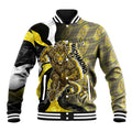 Personalised Richmond Tigers Baseball Jacket Trippy Psychedelic Abstract Art Mascot Football Fans